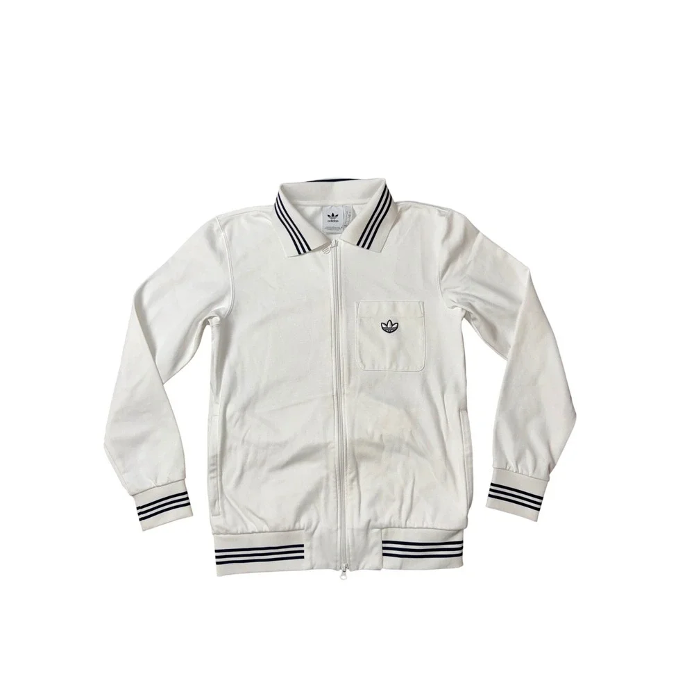 Adidas White Daily Free Time Kara Zip-up Track Jacket Athletic DY4076 Size Small